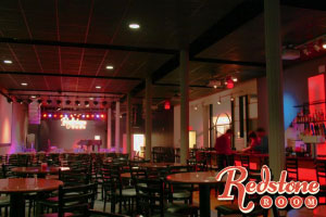 Inside the Redstone Room, facing the stage